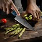 Chef's Kitchen Knives Japanese Petty Knife Damascus Steel
