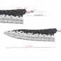 Chef Knife Blank Blade Japanese Gyuto Knife Billet Home Hobby DIY Custom Knife