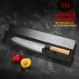 Chef Knife Japanese Kiritsuke Stainless Blade Olive Wood Handle Kitchen Home New