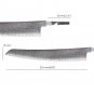 Chef Knife Blank Bread Knife Serrated Blade DIY Custom Knife Craft Supplies