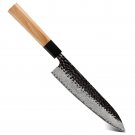 Chef knife Home Kitchen Butcher BBQ Tool Minimalist Design Olive Wood Handle