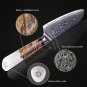 Japanese Santoku Chef Knife Home Kitchen Cutting Cooking Tool Cutlery White NEW