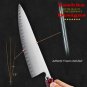 Chef Kitchen Knives Japanese Gyuto Blade Shape Home Cooking Tool Cutlery Red New