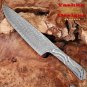 Chef Knife Blank DIY Kitchen Knife Craft Supplies Custom Knife Damascus Billet
