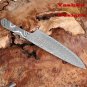 Chef Knife Blank DIY Kitchen Knife Craft Supplies Custom Knife Damascus Billet