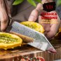 Chef Kitchen Knife Japanese Ko-Bunka Damascus Rose Pattern Cooking Tool Green