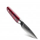 Paring Knife Stainless Steel Chef Home Kitchen tool Fruit Vegetables Cutting Red