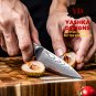Paring Knife Stainless Steel Chef Home Kitchen tool Fruit Vegetables Cutting Red