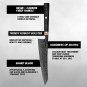 Premium Chef Knife Japanese Kiritsuke Black Finish Damascus Blade Kitchen Tools