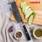 Premium Chef Knife Japanese Nakiri Damascus Blade Kitchen Vegetables Tools Black