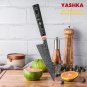Japanese Petty Knife Black Damascus Blade Unique Design Home Kitchen Chef Tools