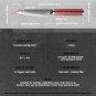 Paring knife Chef Kitchen Fruit Vegetables Cutting Cooking Home Tool Red Handle