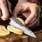 Paring Knife Japanese AUS10 3 Layers Steel Fruits Peeling Knives Chef Kitchen