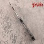 Hunting Knife Folding Blade Titanium Handle Outdoor Camping Fishing Home Tool