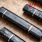 Premium Wa handle Octagonal Replacement Knife Handles Black Carbon Fiber Design