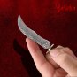 Mini Knife Blank Curved Blade DIY Custom Knife Hunting Fishing Outdoor Home Tool