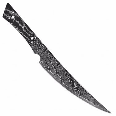Steak Knife Blank for DIY Knife Making Black Steel Blade Custom Crafting Kit