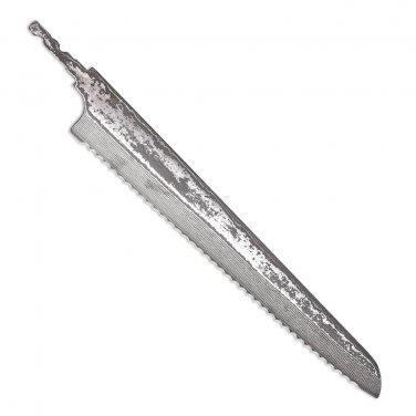 Long Serrated Blade 10 Inch Knife DIY Projects Custom Kitchen Knives Minimalist Design