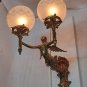 Modern Art Nouveau Brass Mermaid Wall Sconce | Victorian Style Light Fixture