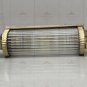 Art Deco Brass and Glass Rod Wall Sconce | Vintage Glamorous Wall Light Fixture
