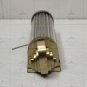 Art Deco Brass and Glass Rod Wall Sconce | Vintage Glamorous Wall Light Fixture