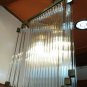 Rare Vintage Art Deco Triangle Brass Chandelier &acirc;�� Antique Glass Rod Light Lamp