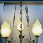 Vintage Brass Mermaid Ceiling Pendant Light - Art Deco Chandelier Lamp Fixture