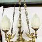 Vintage Brass Mermaid Ceiling Pendant Light - Art Deco Chandelier Lamp Fixture