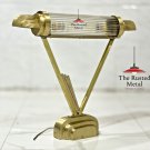 Vintage Art Deco Brass & Glass Rod Table Lamp | Mid Century Modern Desk Light Vintage Art Deco Brass & Glass Rod Table Lamp | Mid Century Modern Desk Light