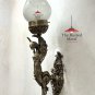 Nautical Brass Mermaid Wall Sconce Lamp | Lion-Body Mythical Light Fixture