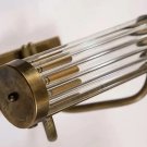 Lot of 4 Art Deco Brass & Glass Rod Wall Sconces – Vintage Nautical Ship Light