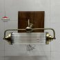 Antique Art Deco Brass Wall Sconce Light with Clear Glass Rod &acirc;�� Vintage Nautical