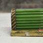 Art Deco Brass Wall Sconce with Green Glass Rods – Vintage Style Wall Light