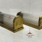 Art Deco Brass & Glass Rod Wall Sconce Set of 2 - Vintage Elegant Lighting Décor