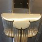 Mid-Century Vintage Brass & Glass Rod Chandelier â Art Deco Ceiling Pendant
