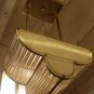 Mid-Century Vintage Brass & Glass Rod Chandelier â Art Deco Ceiling Pendant