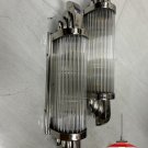Art Deco Chrome & Glass Rod Wall Light Sconce | Vintage Modern Lighting Fixture Art Deco Chrome & Glass Rod Wall Light Sconce | Vintage Modern Lighting Fixture