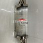 Art Deco Chrome & Glass Rod Wall Light Sconce | Vintage Modern Lighting Fixture