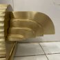 Art Deco Brass & Glass Rod Vintage Ship Light Nautical Wall Sconce Lamp