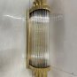 Art Deco Brass & Glass Rod Vintage Ship Light Nautical Wall Sconce Lamp