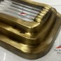 Rare Skyscraper Art Deco Wall Sconce &acirc;�� Brass & Glass Rod Ship Light Fixture