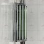 Art Deco Chrome Wall Light Sconce with Green & Milk Glass â Vintage Retro Light