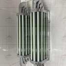 Art Deco Chrome Wall Light Sconce with Green & Milk Glass Rod – Vintage Lighting Art Deco Chrome Wall Light Sconce with Green & Milk Glass Rod – Vintage Lighting