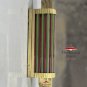 Brass Art Deco Wall Sconce Light Fixture with Glass Rods - Theater Style Lamp