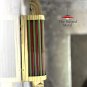 Brass Art Deco Wall Sconce Light Fixture with Glass Rods - Theater Style Lamp