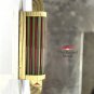 Brass Art Deco Wall Sconce Light Fixture with Glass Rods - Theater Style Lamp