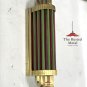 Brass Art Deco Wall Sconce Light Fixture with Glass Rods - Theater Style Lamp