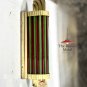 Brass Art Deco Wall Sconce Light Fixture with Glass Rods - Theater Style Lamp