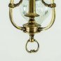 Mid-Century Art Deco Brass Chandelier &acirc;�� Teardrop Diamond Crystal Glass Light