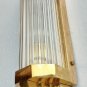 Vintage Art Deco Brass Wall Sconce Light â Skyscraper Glass Rod Fixture